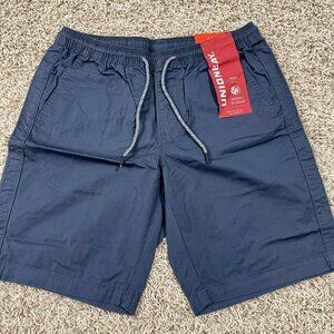 Unionbay Men's Relaxed Fit Pull-On Shorts Dark Blue, Size Medium (New)